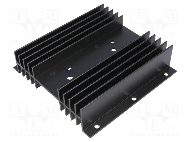 H: 25mm W: 102mm schwarz L: 100mm H TO3 Radiator: geprägt-0