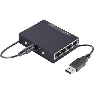  mini mit USB-Stromversorgung Netzwerk Switch RJ45  5 Port 100 MBit/s  