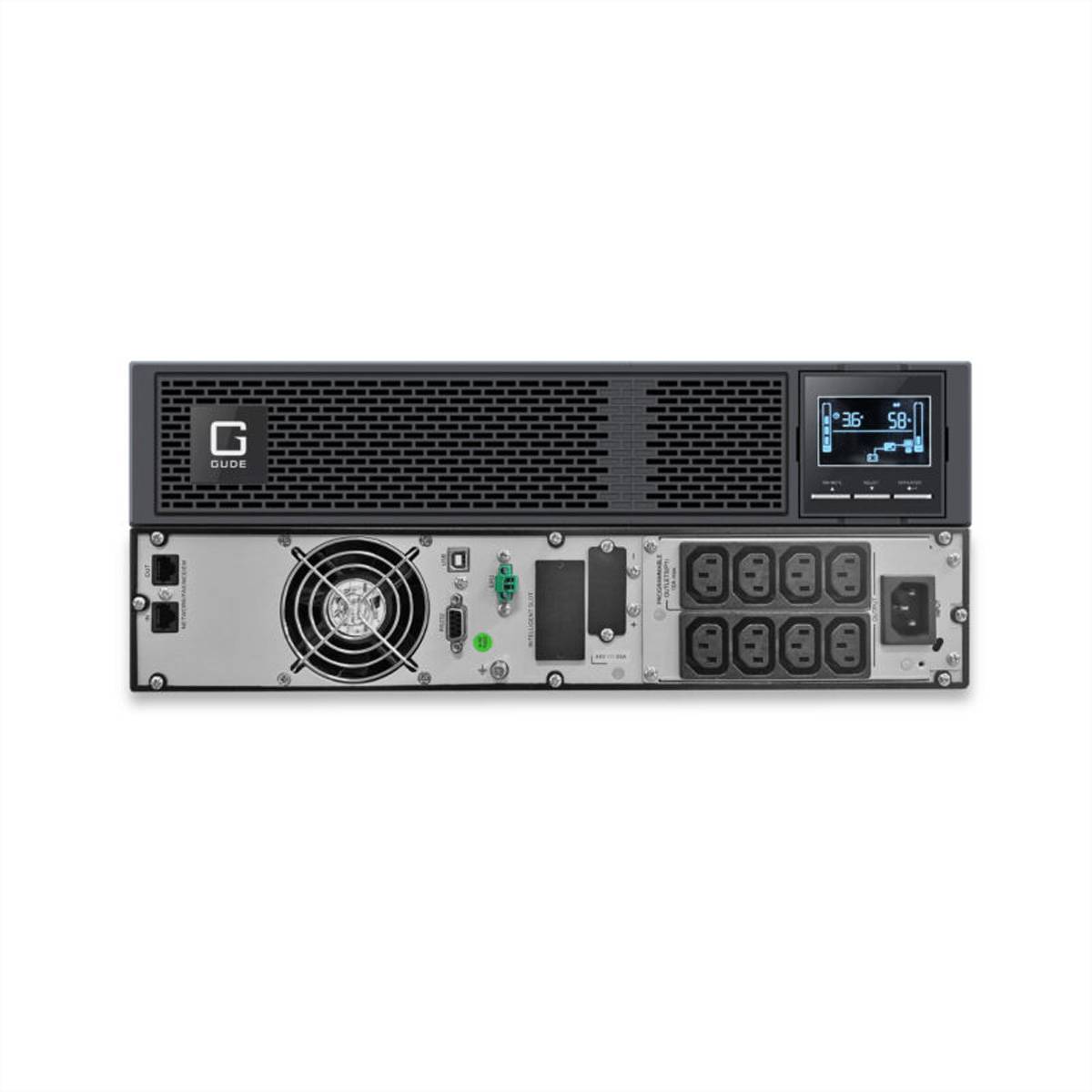 GUDE EPB 8810-1 USV 1000VA UPS Backup Tower/RM, schwarz-2