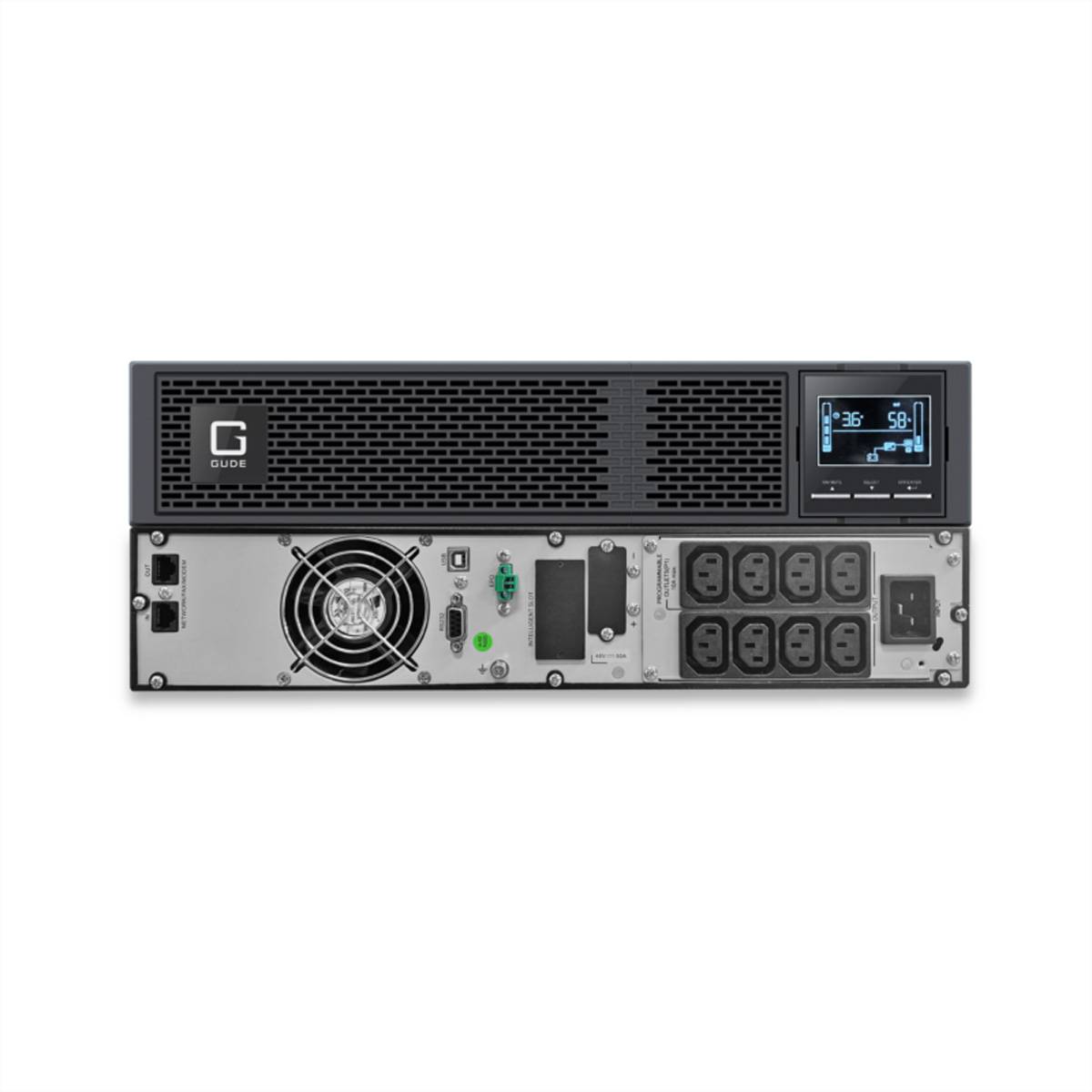 GUDE EPB 8810-2 USV 2000VA UPS Backup Tower/RM, schwarz-2