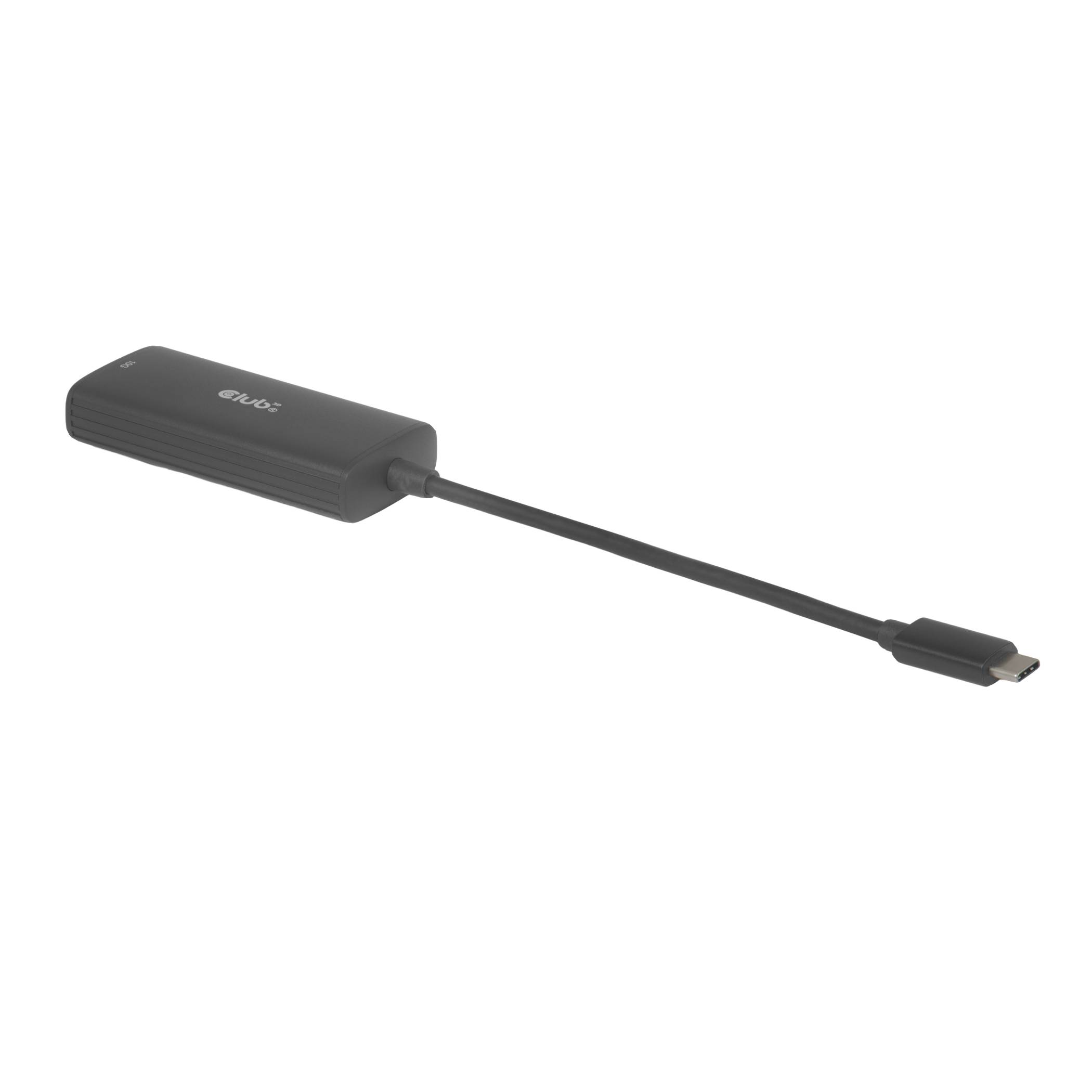 Club3D Adapter USB-C > RJ45 10Gbps St/Bu retail / Konverter USB-4