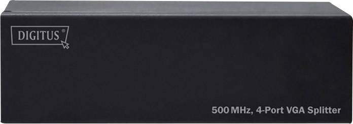 DIGITUS VGA Splitter 4-Port 1PC 4 Monitore 500MHz Metallgehaeuse 75m