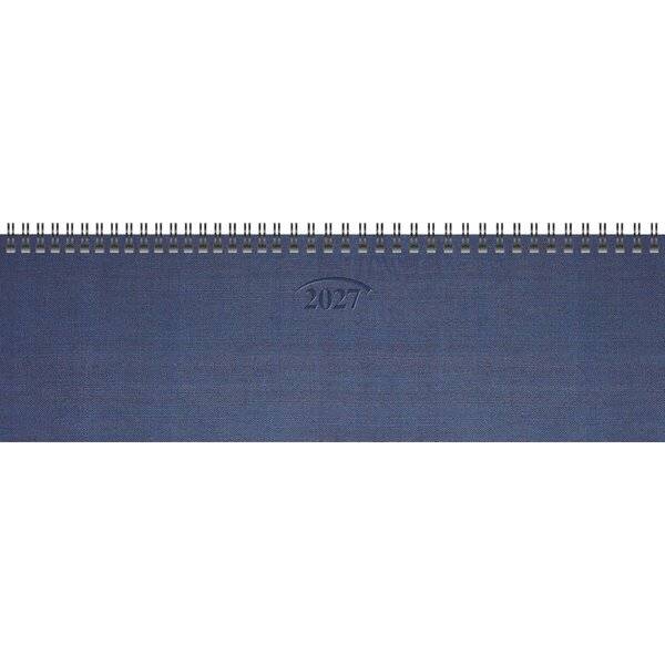 Querkalender 777 32,6x10,2cm 1 Woche/2 Seiten Karton blau 2027