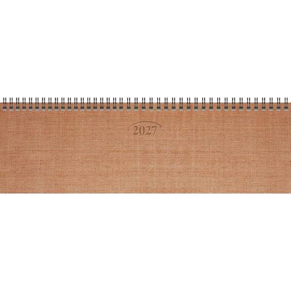 Querkalender 771 32,6x10,2cm 1 Woche/Seite Metallico Karton kupfer 2027
