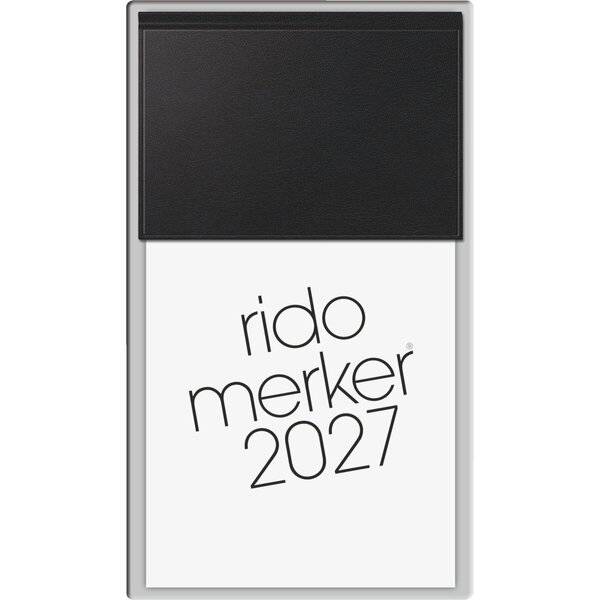 rido idé Tischkalender "Merker Miradur", 2027, schwarz