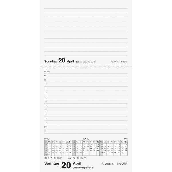 rido idé Tischkalender "Merker Miradur", 2027, dunkelblau-1