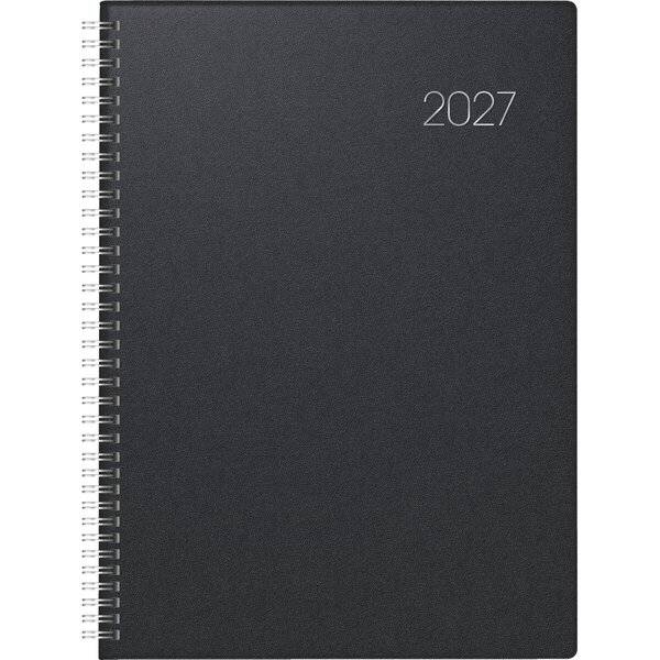 Buchkalender 787 A4 1 Tag/Seite Balacron schwarz 2027-0