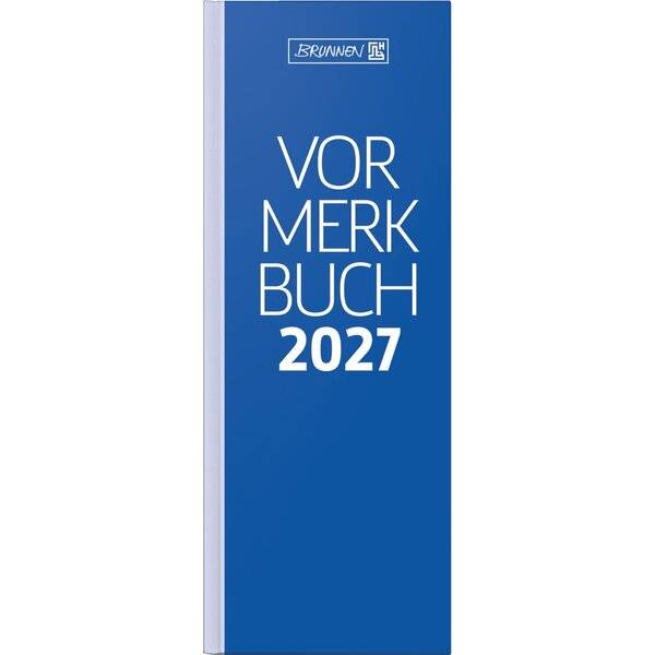 Vormerkbuch 784 11x29,7cm 2 Tage/Seite Pappe blau 2027-0