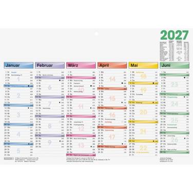 Tafelkalender A4quer Dataline 2027