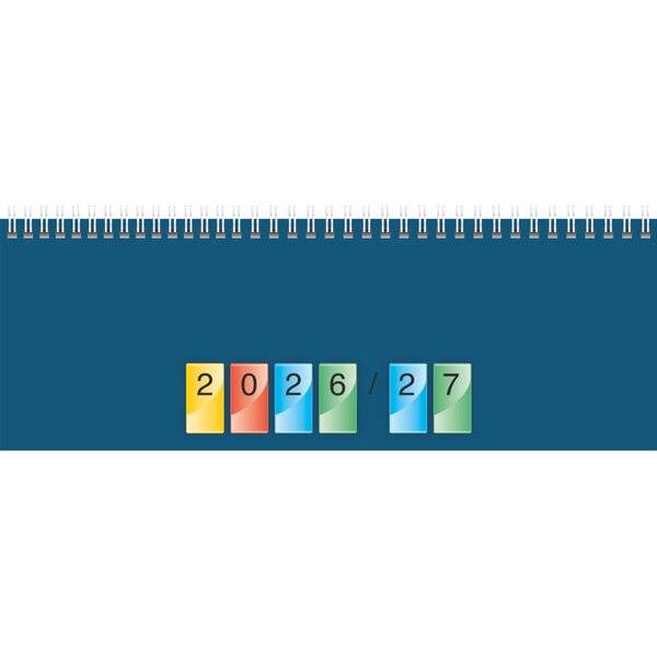 Querkalender 771 Dataline 29,7x10,5cm 1 Woche/Seite Karton-Einband 4-farbig 2027