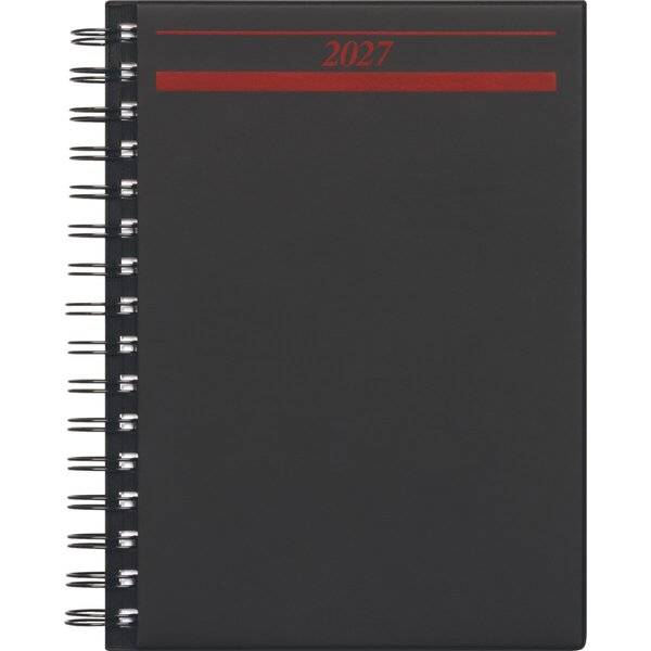 Buchkalender Timing 1 A5 1 Tag/Seite Kunststoff schwarz 2027-0