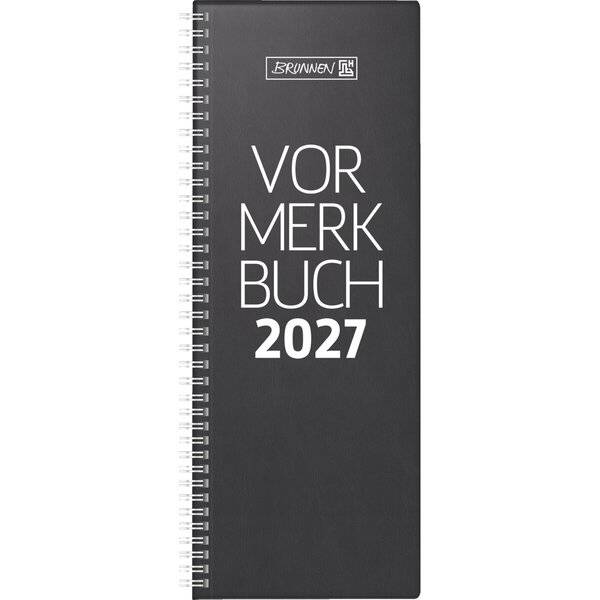 Vormerkbuch 784 10,8x29,7cm 2 Tage/Seite Kunststoff schwarz 2027-0