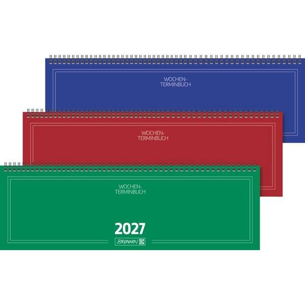 Querkalender 775 42x13,7cm 1 Woche/2 Seiten Karton-Umschlag sortiert 2027