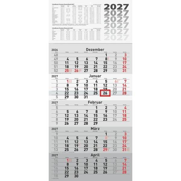 rido idé Wandkalender "5-Monatskalender", 2027