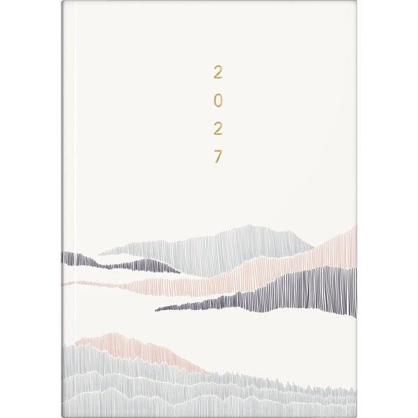 Buchkalender Young Line A5 1 Tag/Seite Grafik-Einband Simple 2027-0