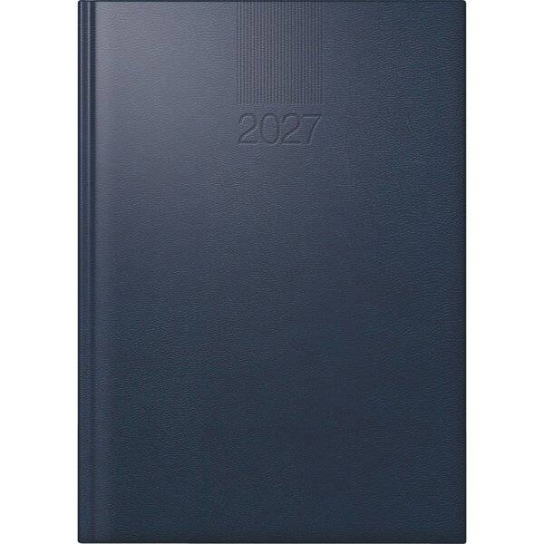 Buchkalender Roma 1 14,2x20cm 1 Tag/Seite Balacron dunkelblau 2027-0