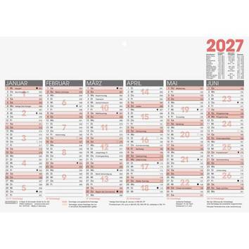 Tafelkalender A4quer 2027