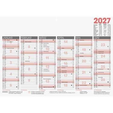 Tafelkalender A4quer 2027