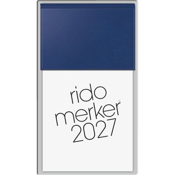 rido idé Tischkalender "Merker Miradur", 2027, dunkelblau