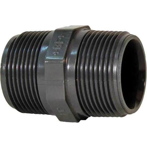 Georg Fischer GF Doppelnippel PVC-U, 3/4", AG, 1 Stk.-0