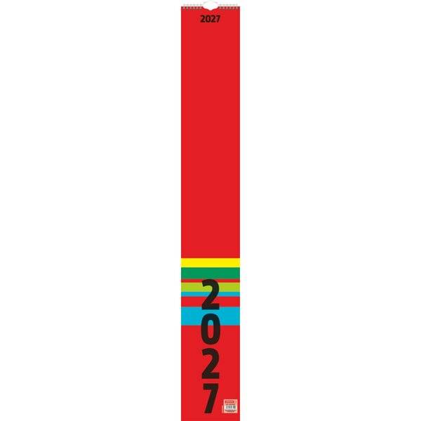 Streifenkalender Modell 702 13x91cm 1 Monat/Seite 2027