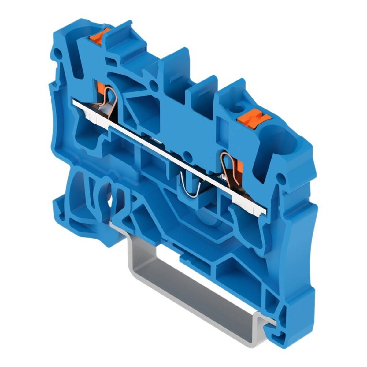 WAGO GmbH & Co. KG 2-Leiter-Durchgangsklemme 2,5qmm, blau 2202-1204-2