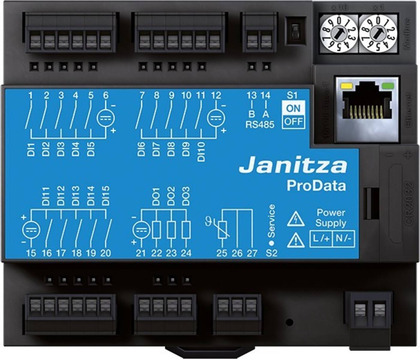 JANITZA ELECTRONICS - Datenlogger PRODATA2 20V-250V UL u.Ethernet-Modbus-Gateway 5224011 1-2