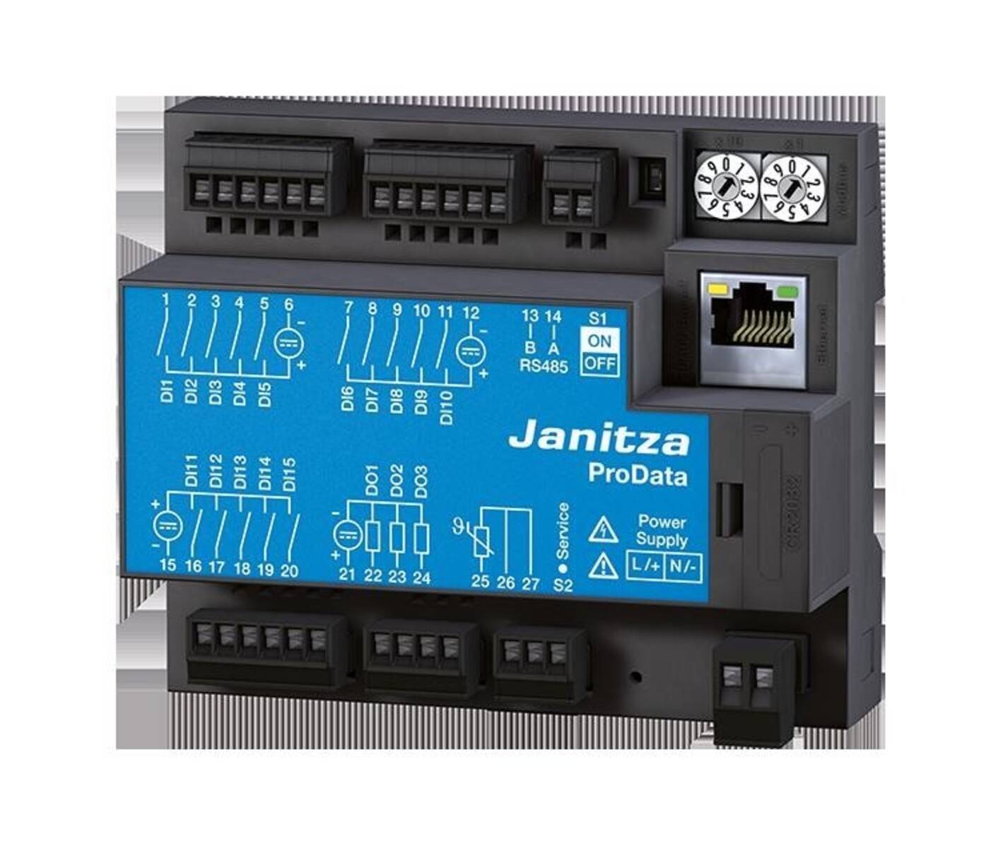 JANITZA ELECTRONICS - Datenlogger PRODATA2 20V-250V UL u.Ethernet-Modbus-Gateway 5224011 1-4