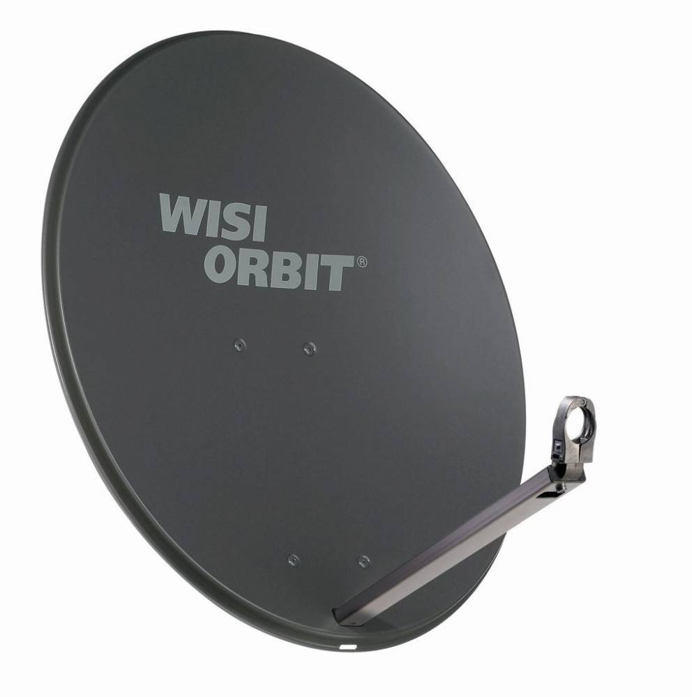 1St. Wisi OA38H anthrazit Offsetspiegel 80cm ALU-0