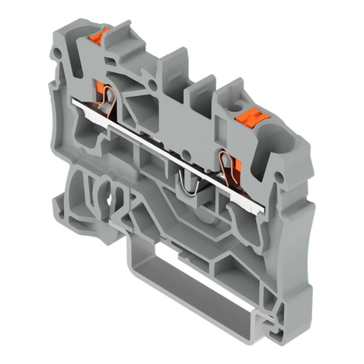 WAGO GmbH & Co. KG 2-Leiter-Durchgangsklemme 2,5qmm, grau 2202-1201-2