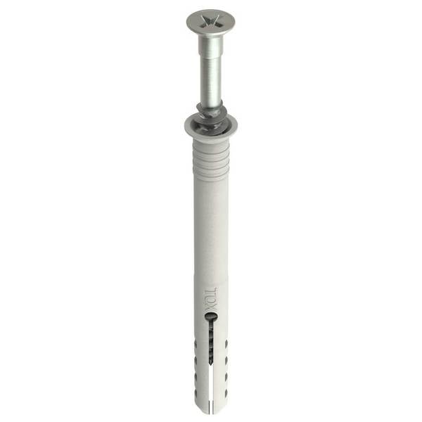TOX Nageldübel Attack Schlagdübel vormontiert mit Senkbund und Schraube 6x35 mm - 50 Stück