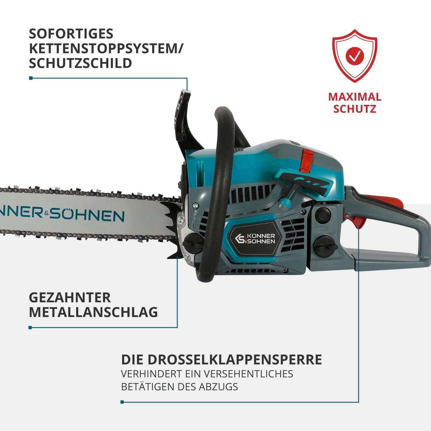 Benzin-Kettensäge KS CS31G-16-4