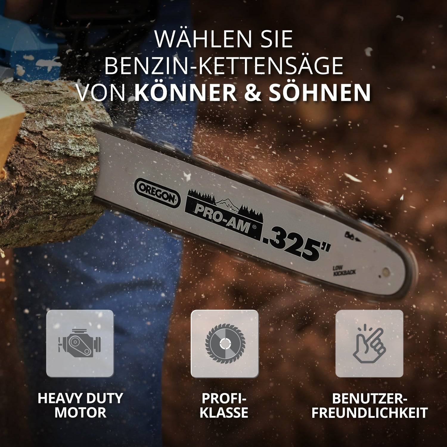 Benzin-Kettensäge KS CS31G-18-1-5