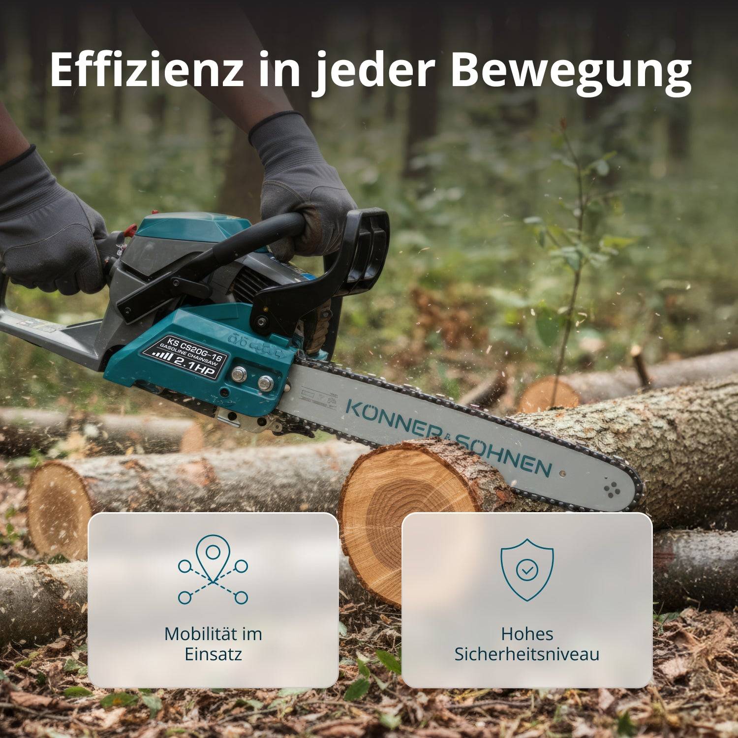 Benzin-Kettensäge KS CS20G-16-1
