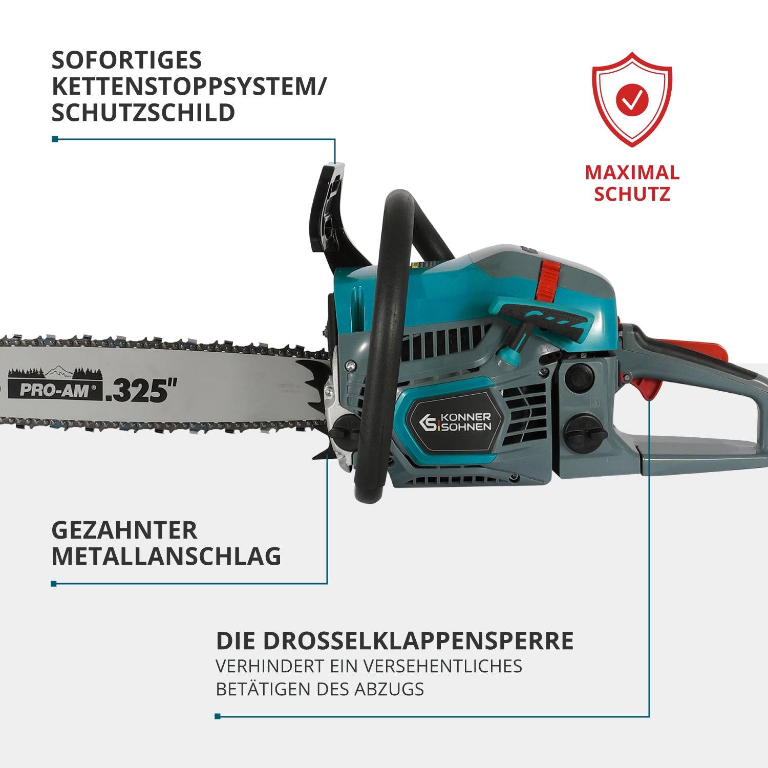 Benzin-Kettensäge KS CS31G-16-1-4