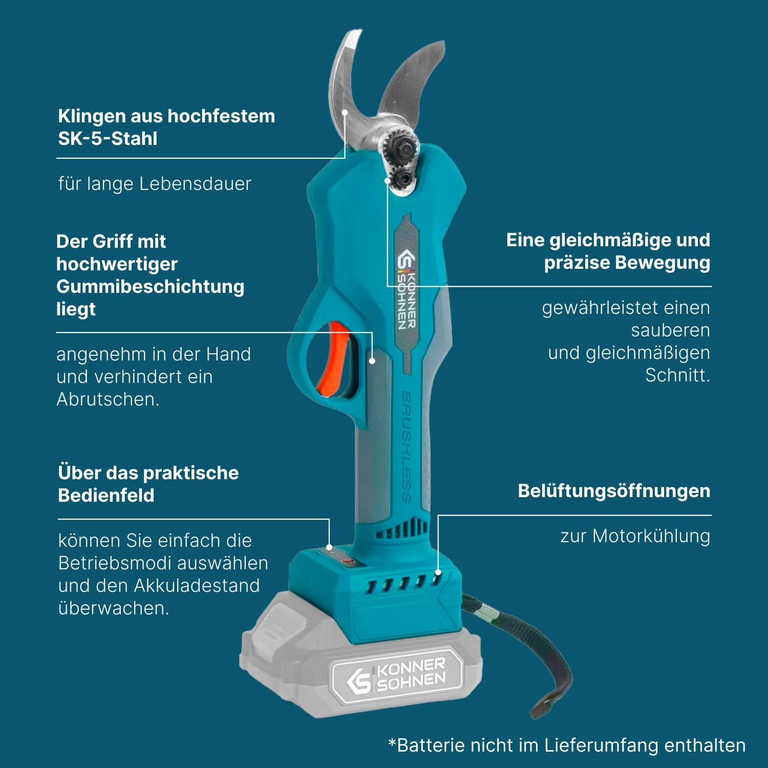 Akku-Gartenschere KS CPS20V-32-3
