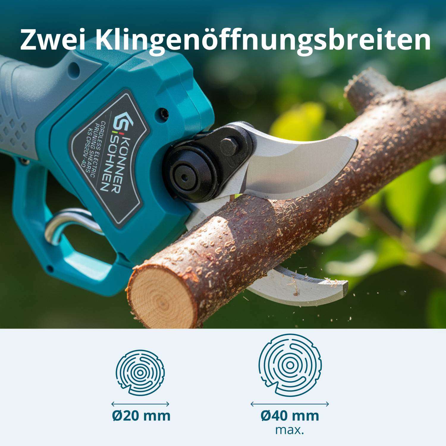 Akku-Gartenschere KS CPS20V-40-4