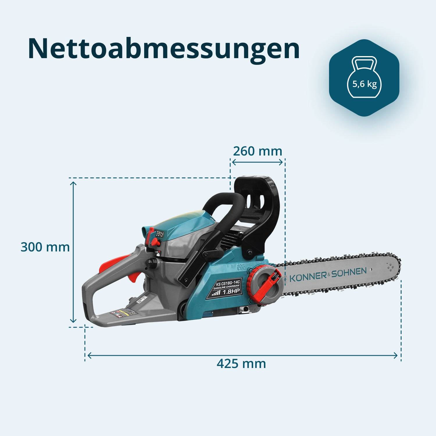 Benzin-Kettensäge KS CS18G-14C-6