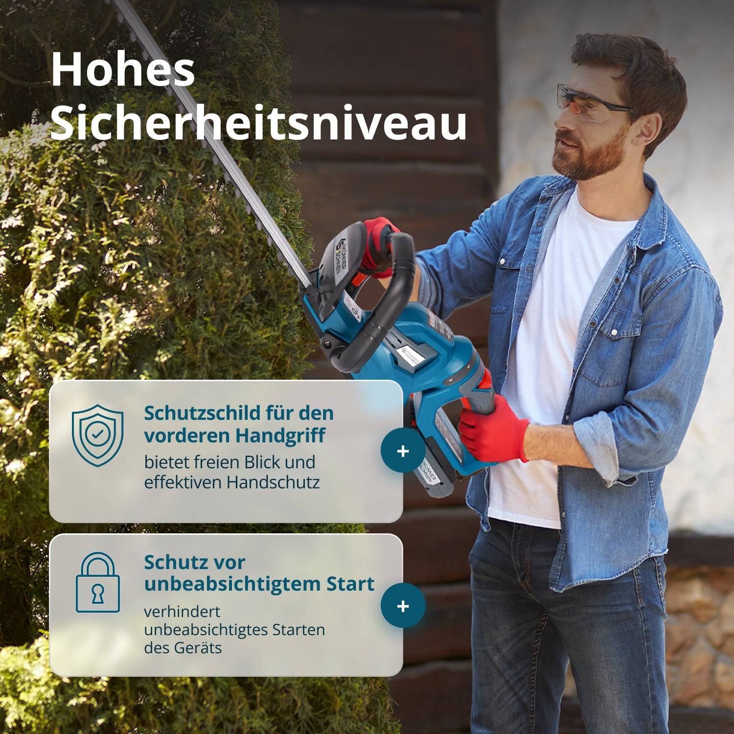 Akku-Heckenschere KS HT-20V-6
