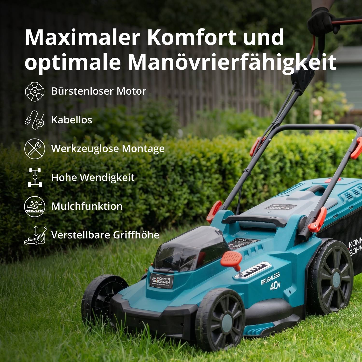 Akku-Rasenmäher KS 43LM-40V-1