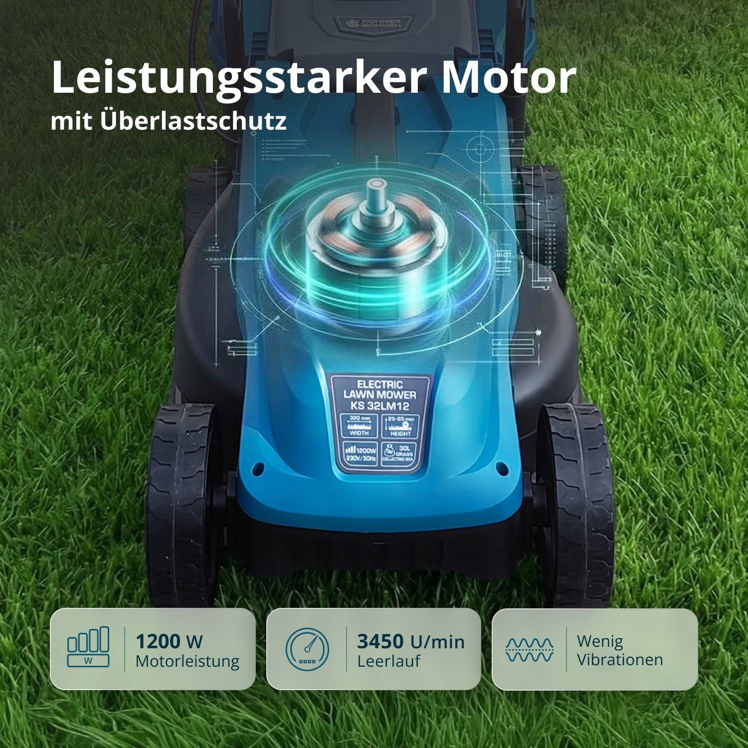Elektrischer Rasenmäher KS 32LM12-3