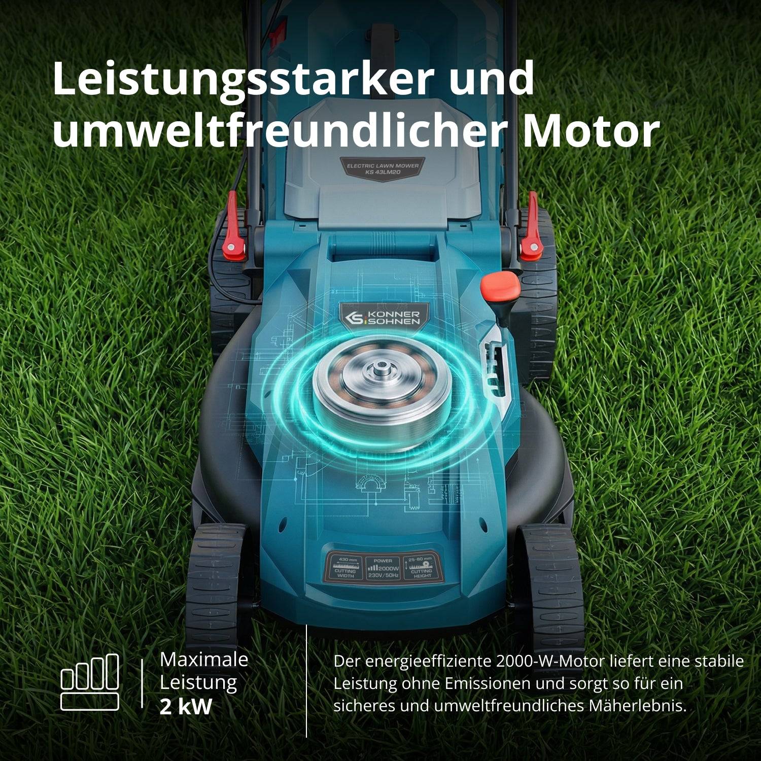 Elektrischer Rasenmäher KS 43LM20-2
