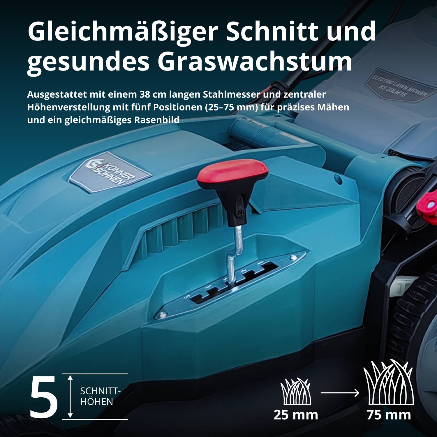 Elektrischer Rasenmäher KS 38LM16-1