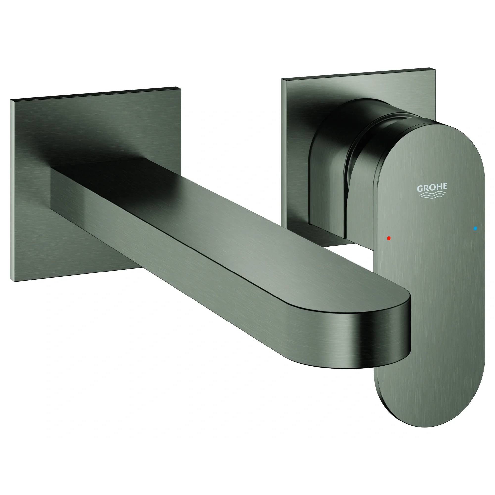 Grohe Waschtischbatterie, Plus, Wandmontage, 203mm, hard graphite, 1 Stk.-0