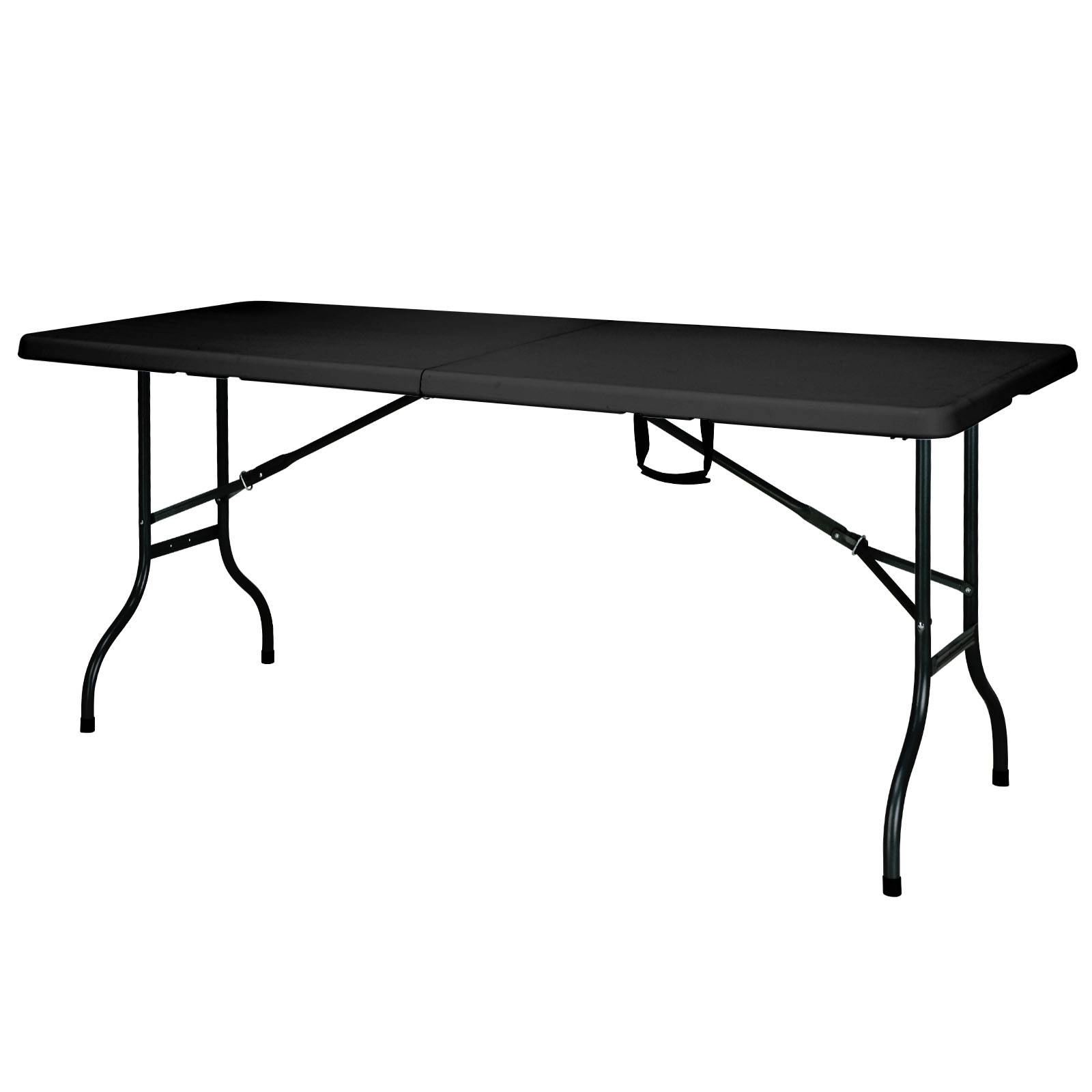 FLOORDIREKT Gartentisch Kyoto - Für Garten, Terrasse & Events - Robust & Wetterfest - 180 x 73 cm - Schwarz-0
