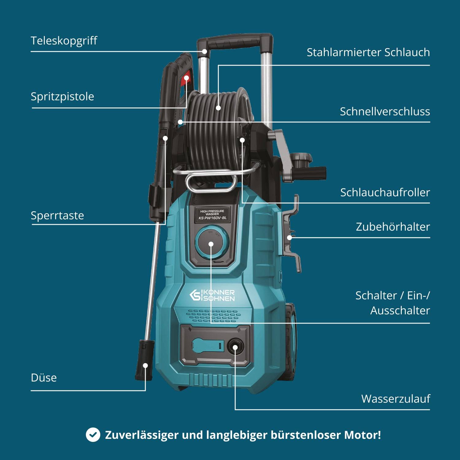 Hochdruckreiniger KS PW160V-BL-6