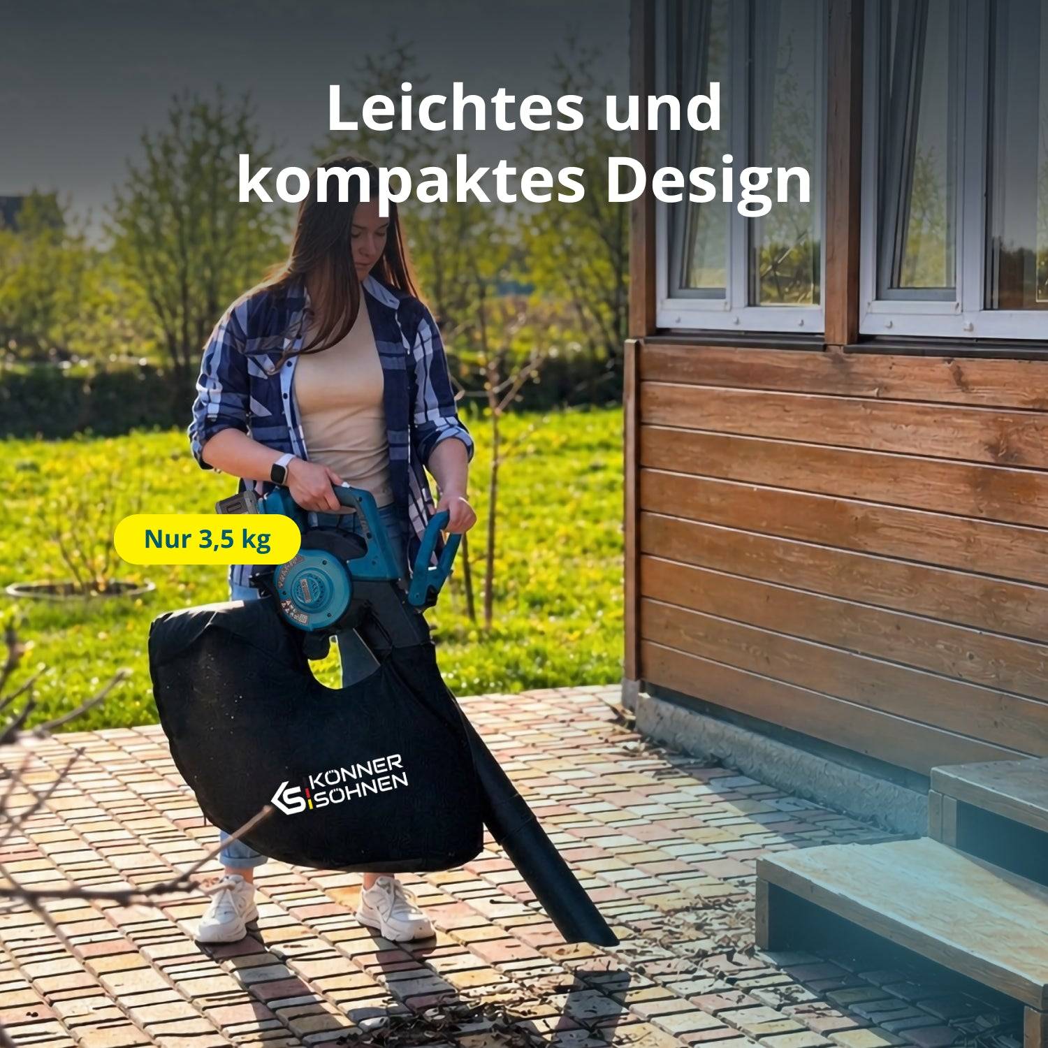 Akku-Gartensauger mit Laubzerkleinerungsfunktion KS LBV-40V-2
