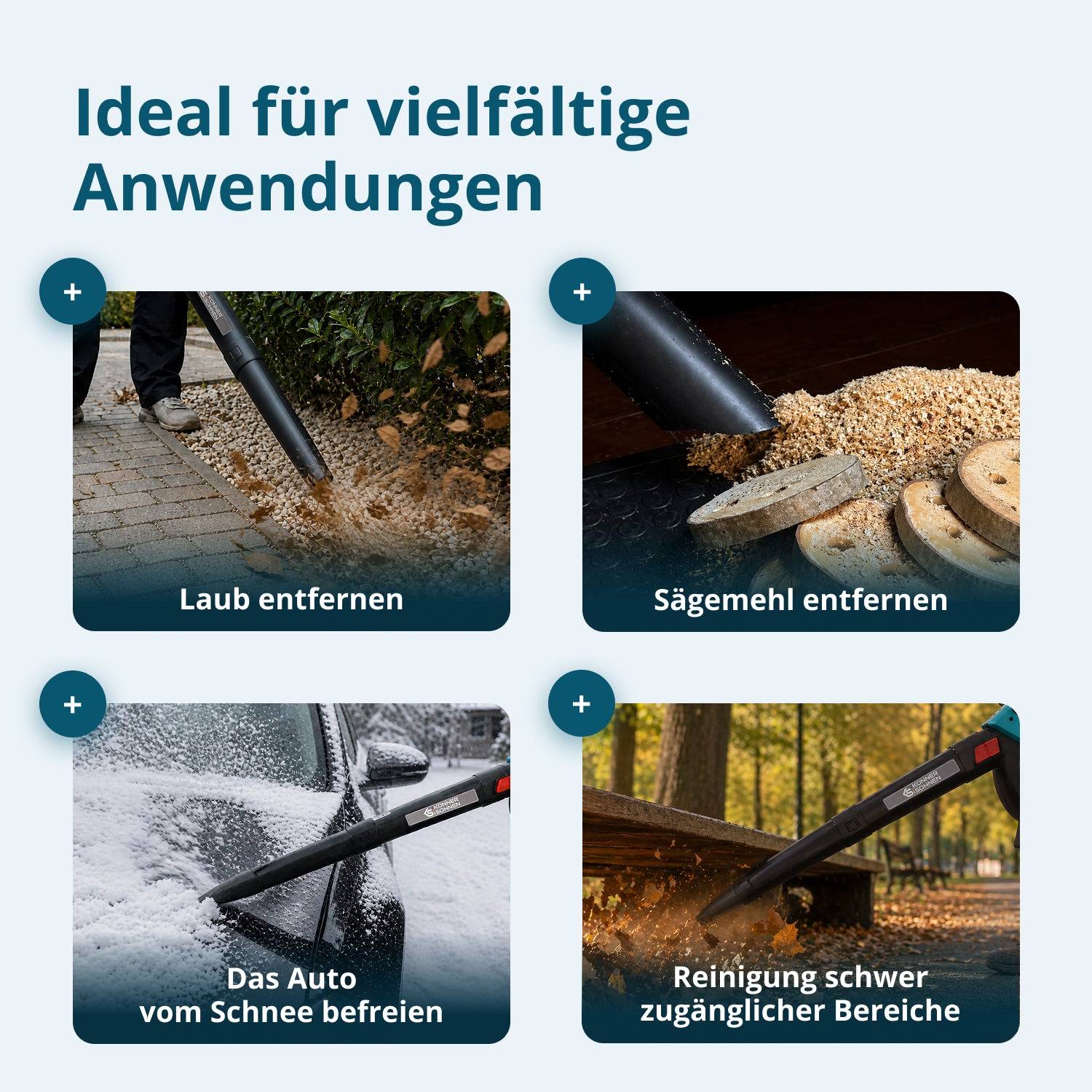 Akku-Gartensauger mit Laubzerkleinerungsfunktion KS LBV-40V-3