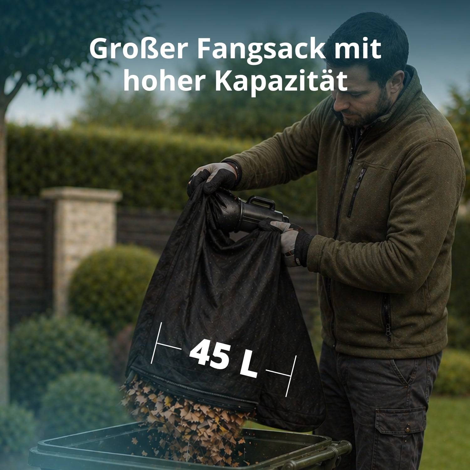 Akku-Gartensauger mit Laubzerkleinerungsfunktion KS LBV-40V-4