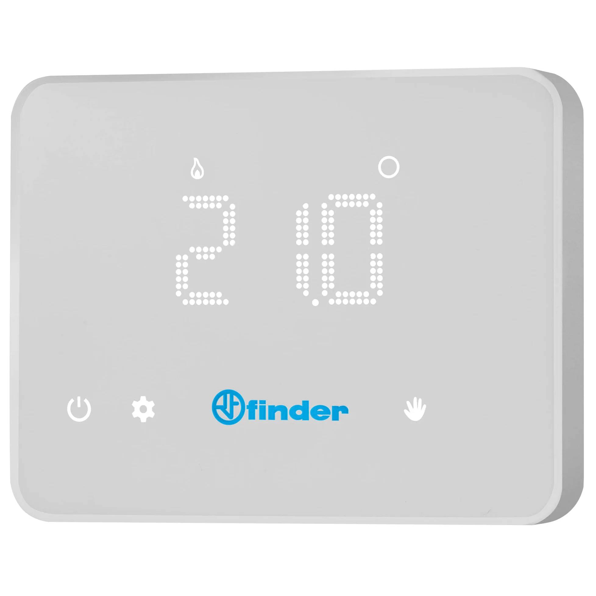 Finder Raumthermostat, BLISS, WiFi, Touch-Display, Wandmontage, weiß, 1 Stk.-0